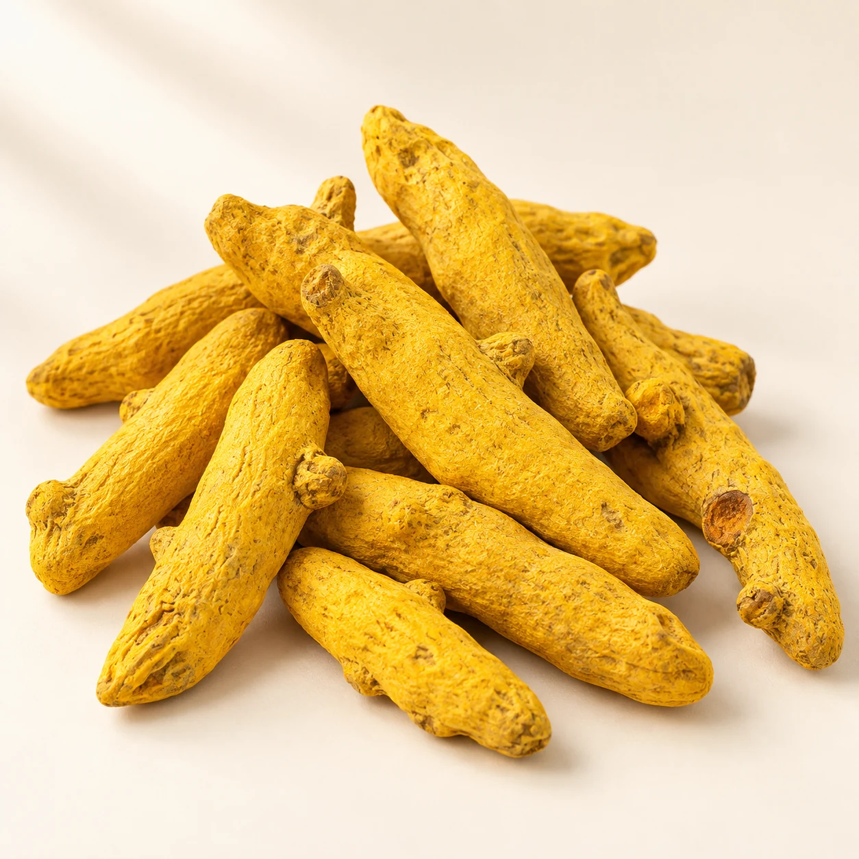 Double polish turmeric finger